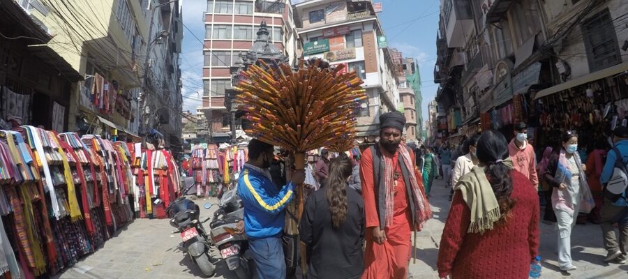 Free walking in Thamel